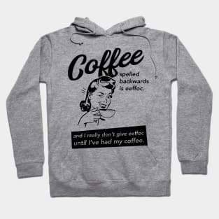 Coffee Sarcasm Anti Social Design Hoodie